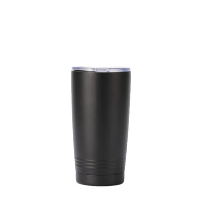 Wholesale Custom Logo 20oz Ribbed Base Stainless Steel Tumbler - black