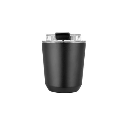 Wholesale Custom Logo 9oz Insulated Travel Tumbler with Flip-Top Lid - black
