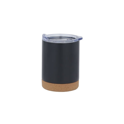 Wholesale Custom Logo 12oz Insulated Tumbler with Cork Base - black