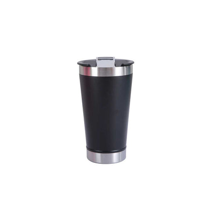 Wholesale Custom Logo 16oz Beer Tumbler with Removable Opener - black