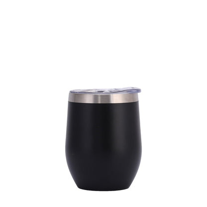 Wholesale Custom Logo 12oz Stemless Wine Tumbler - black