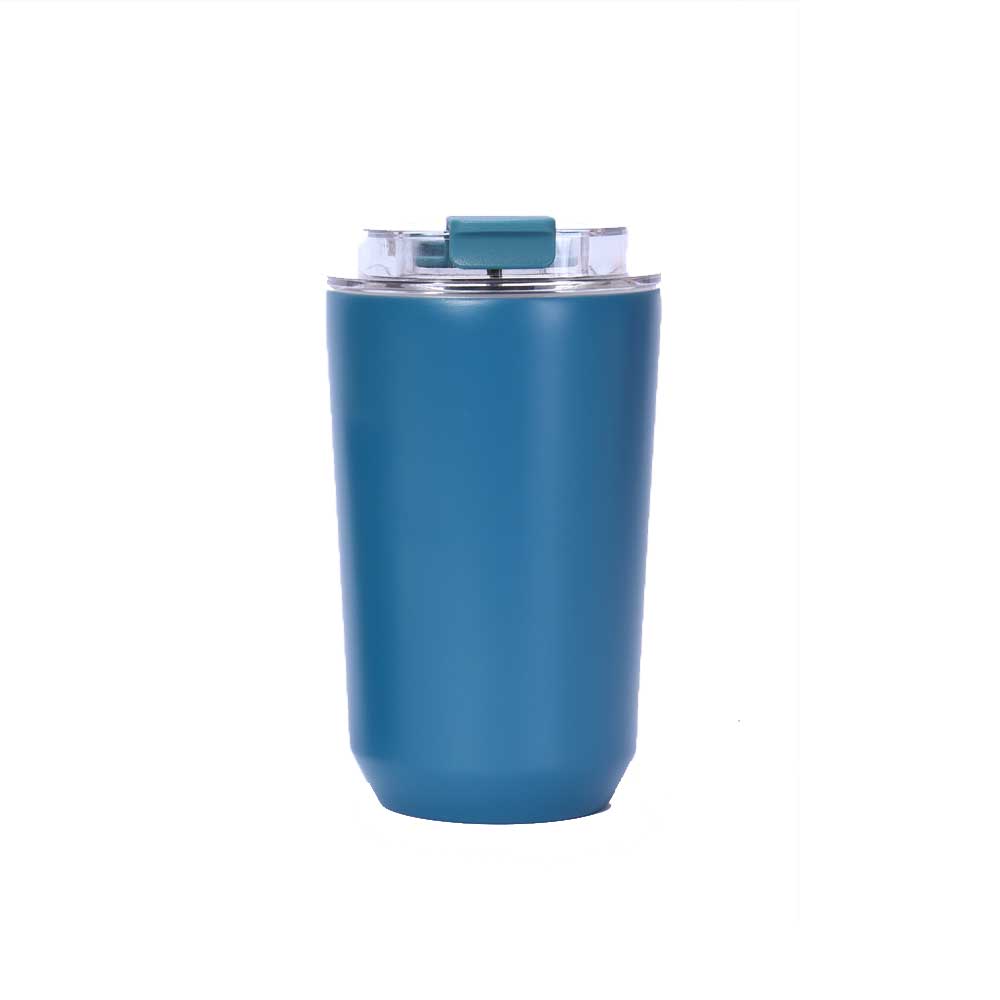 Wholesale Custom Logo 12oz Insulated Travel Tumbler Flip-Top Lid - blue