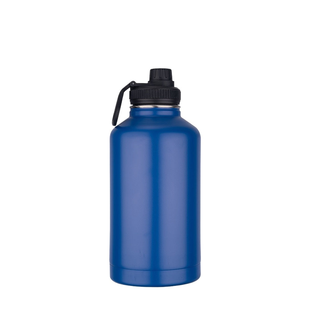 Wholesale Custom Logo 64oz Large Stainless Steel Water Bottle - blue