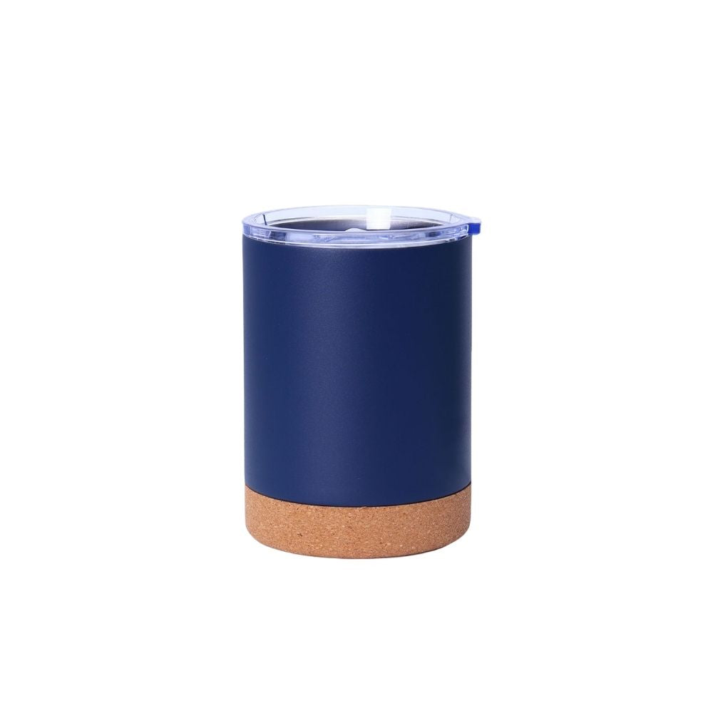 Wholesale Custom Logo 12oz Insulated Tumbler with Cork Base - blue