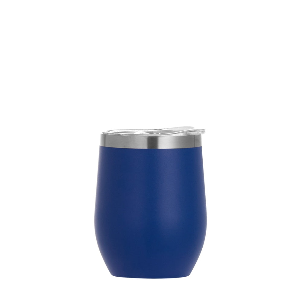 Wholesale Custom Logo 12oz Stemless Wine Tumbler - blue