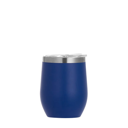 Wholesale Custom Logo 12oz Stemless Wine Tumbler - blue