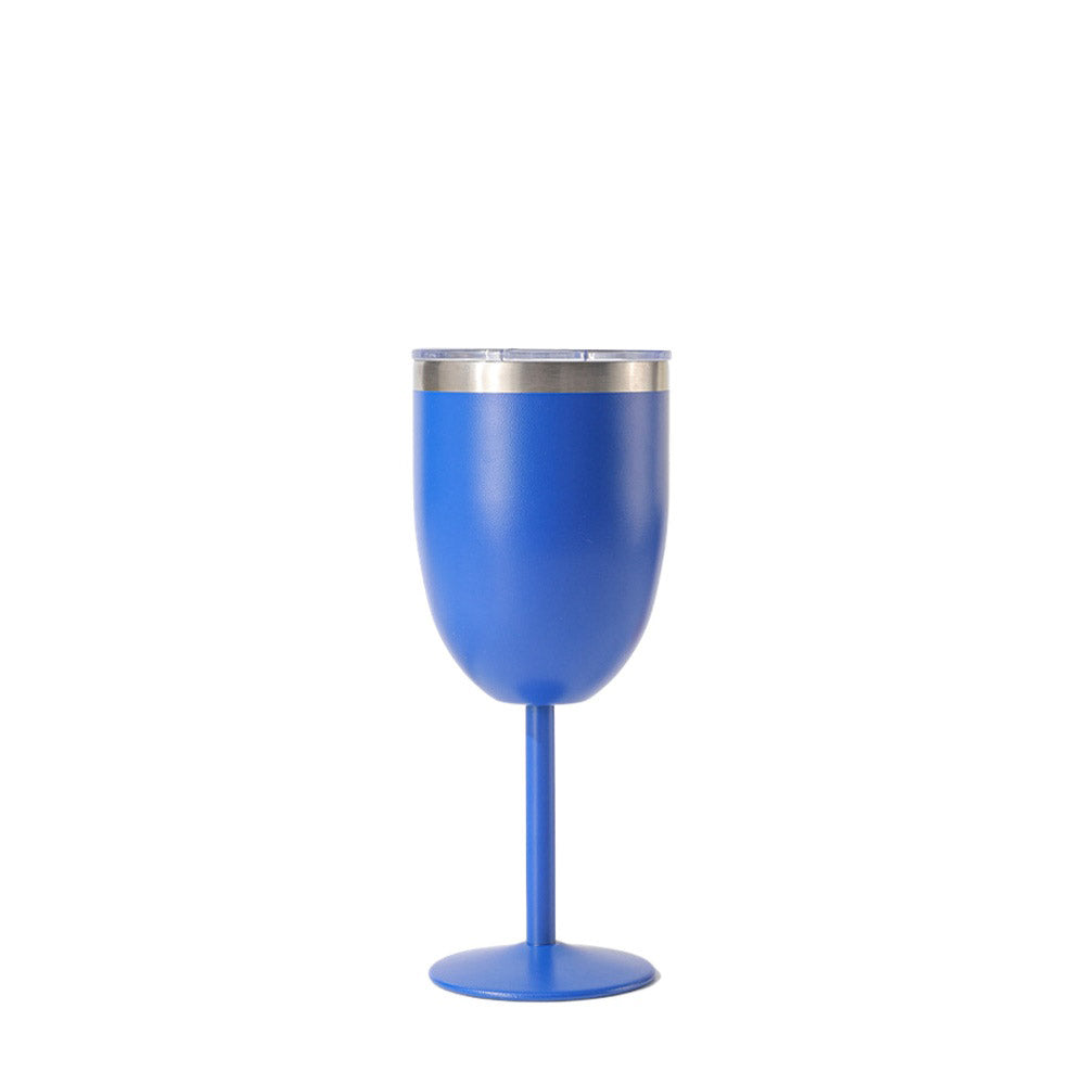 Wholesale Custom Logo 12oz Stainless Steel Wine Tumbler - blue