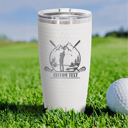 Mountain Swing Custom Golf Tumbler – Personalized 20oz Stainless Steel Cup for Golfers