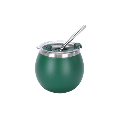Wholesale Custom Logo 6oz Mini Insulated Tumbler Straw Lid - dark-green