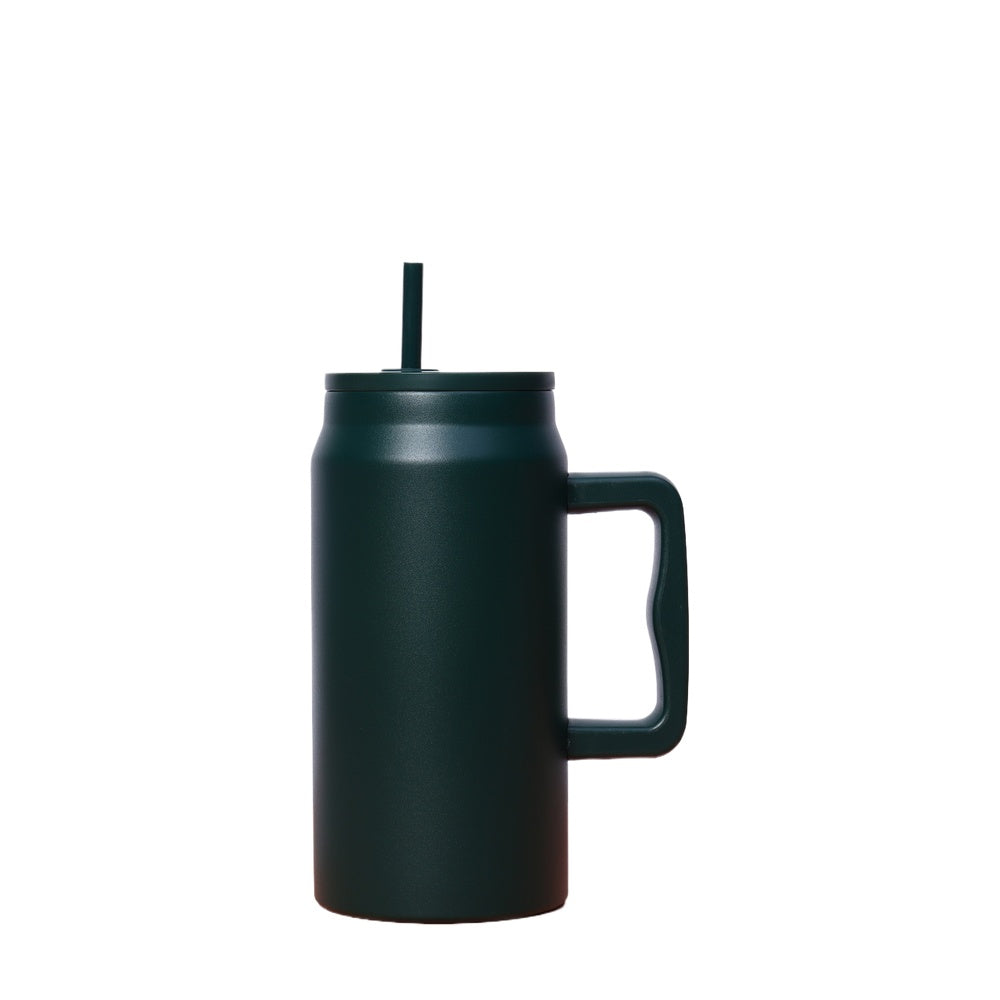 Wholesale Custom Logo 50oz Tumbler with Handle and Straw - dark green