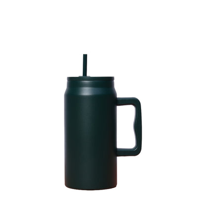 Wholesale Custom Logo 50oz Tumbler with Handle and Straw - dark green