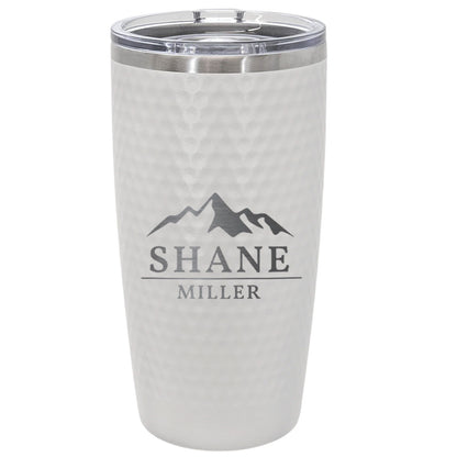 Personalized Mountain Name Tumbler – Custom Engraved 20oz Stainless Steel Adventure Cup for Hikers & Outdoor Lovers