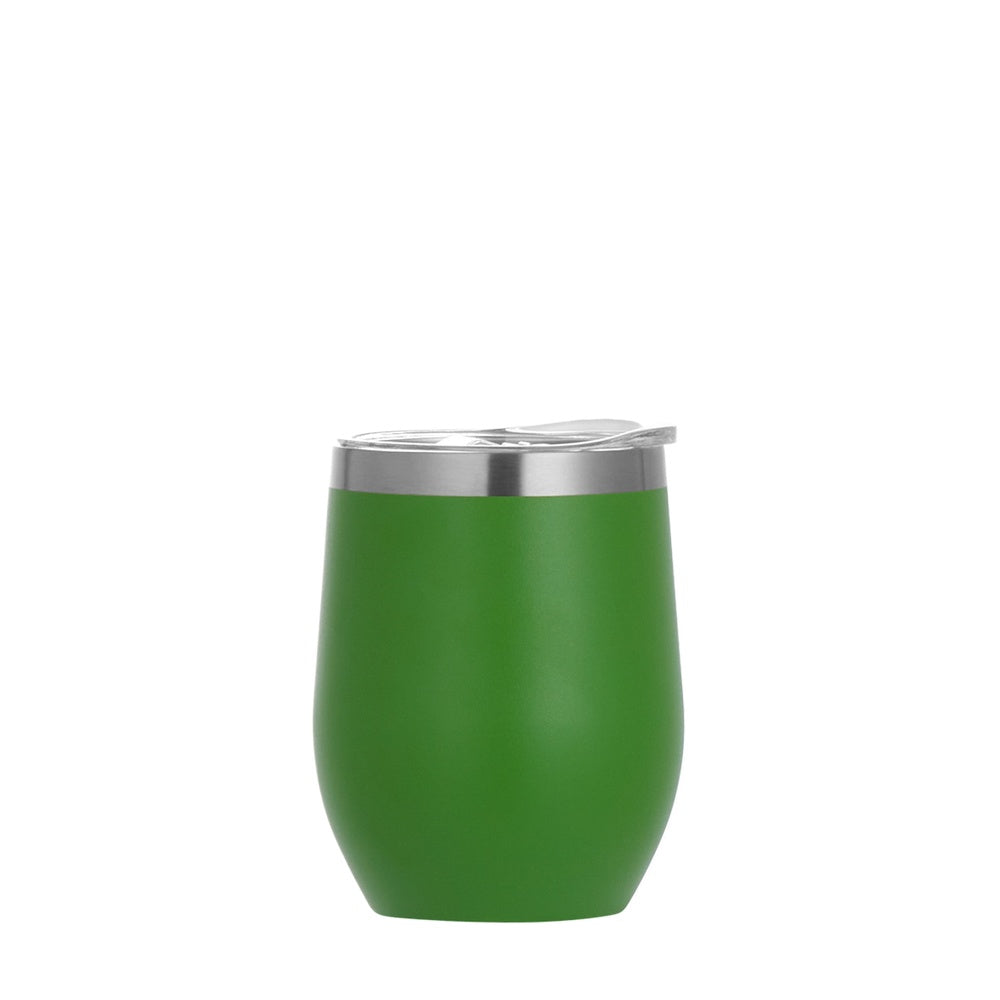 Wholesale Custom Logo 12oz Stemless Wine Tumbler - green