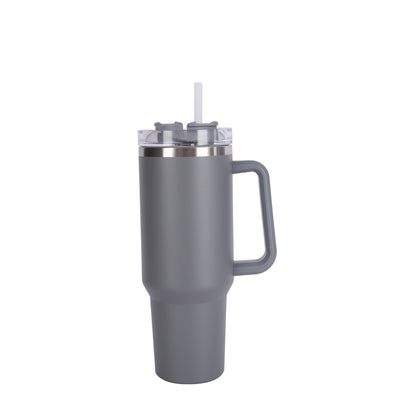 Wholesale Custom Logo 40oz Tumbler with Handle and Straw - grey