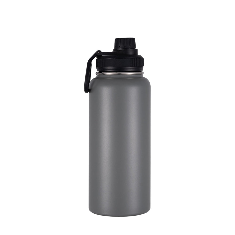 Wholesale Custom Logo 40oz Stainless Steel Water Bottle - grey