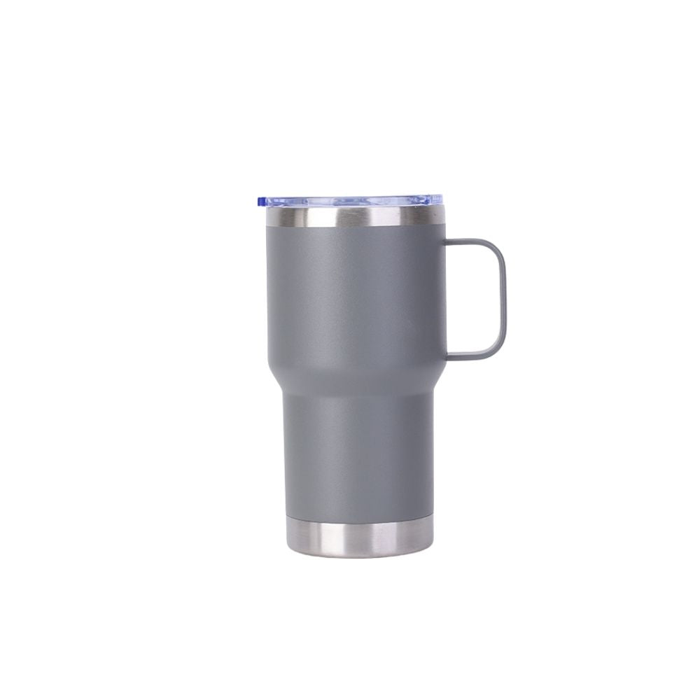 Wholesale Custom Logo 20oz Handle Insulated Travel Mug - grey