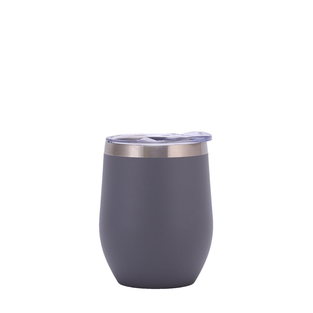 Wholesale Custom Logo 12oz Stemless Wine Tumbler - grey