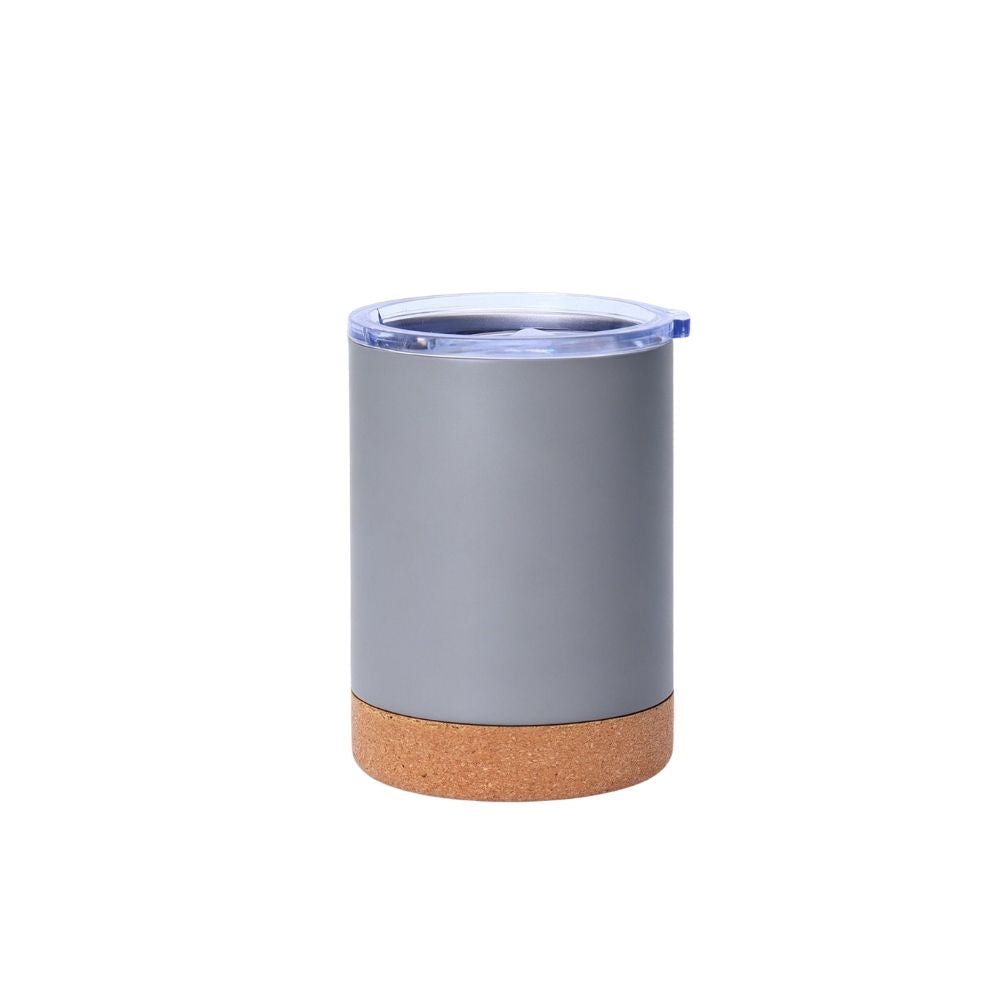 Wholesale Custom Logo 12oz Insulated Tumbler with Cork Base - grey