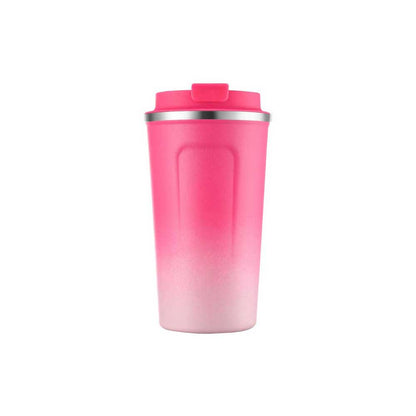 Wholesale Custom Logo 12oz Gradient Ombre Coffee Mug Tumbler - hot-pink