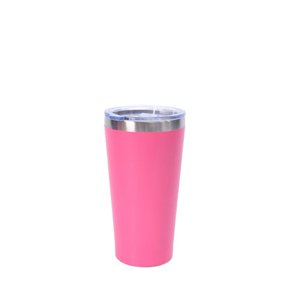 Wholesale Custom Logo 16oz Stainless Steel Pint Tumbler - hot pink