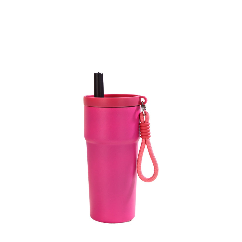 Wholesale Custom Logo 17oz Colorblock Stainless Steel Tumbler - hot pink