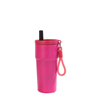 Wholesale Custom Logo 17oz Colorblock Stainless Steel Tumbler - hot pink