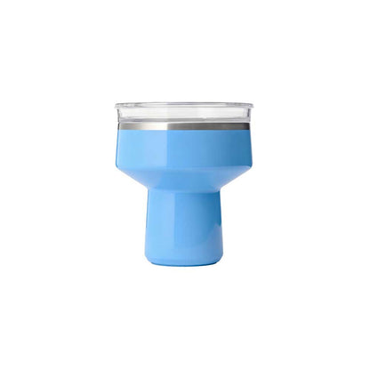 Wholesale Custom Logo 16oz Insulated Wine Tumbler Goblet Shape - Color - light-blue