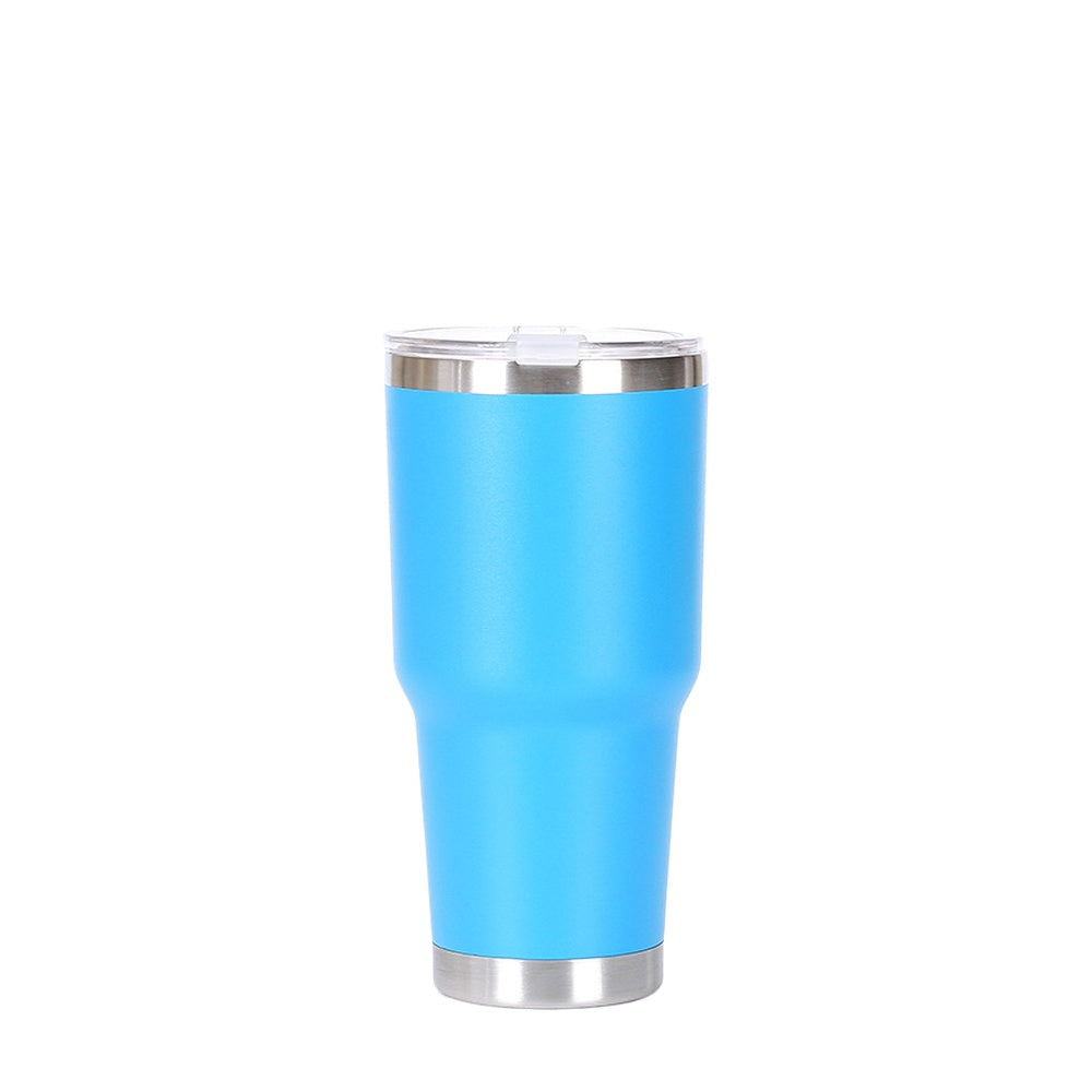 Wholesale Custom Logo 30oz Stainless Steel Travel Tumbler - light blue