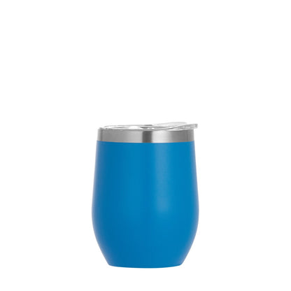 Wholesale Custom Logo 12oz Stemless Wine Tumbler - light blue