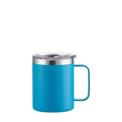 Wholesale Custom Logo 12oz Stainless Steel insulated Coffee Mug - light blue