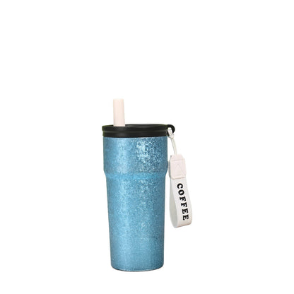 Wholesale Custom Logo 17oz Crackle Finish Vacuum Insulated Tumbler - light blue
