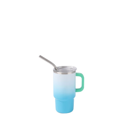 Wholesale Custom Logo 4oz Gradient Mini Handle Insulated Tumbler - light blue