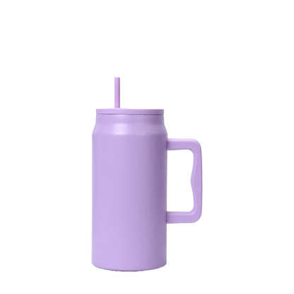 Wholesale Custom Logo 50oz Tumbler with Handle and Straw - light purple