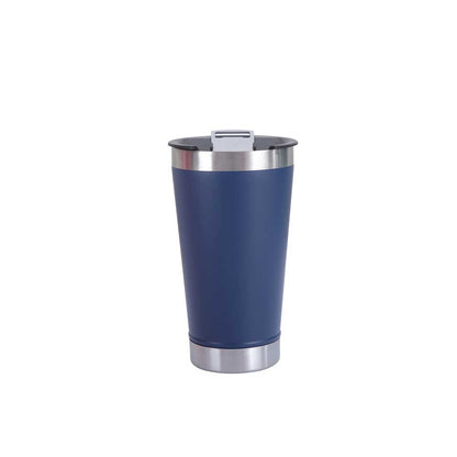 Wholesale Custom Logo 16oz Beer Tumbler with Removable Opener - navy-blue