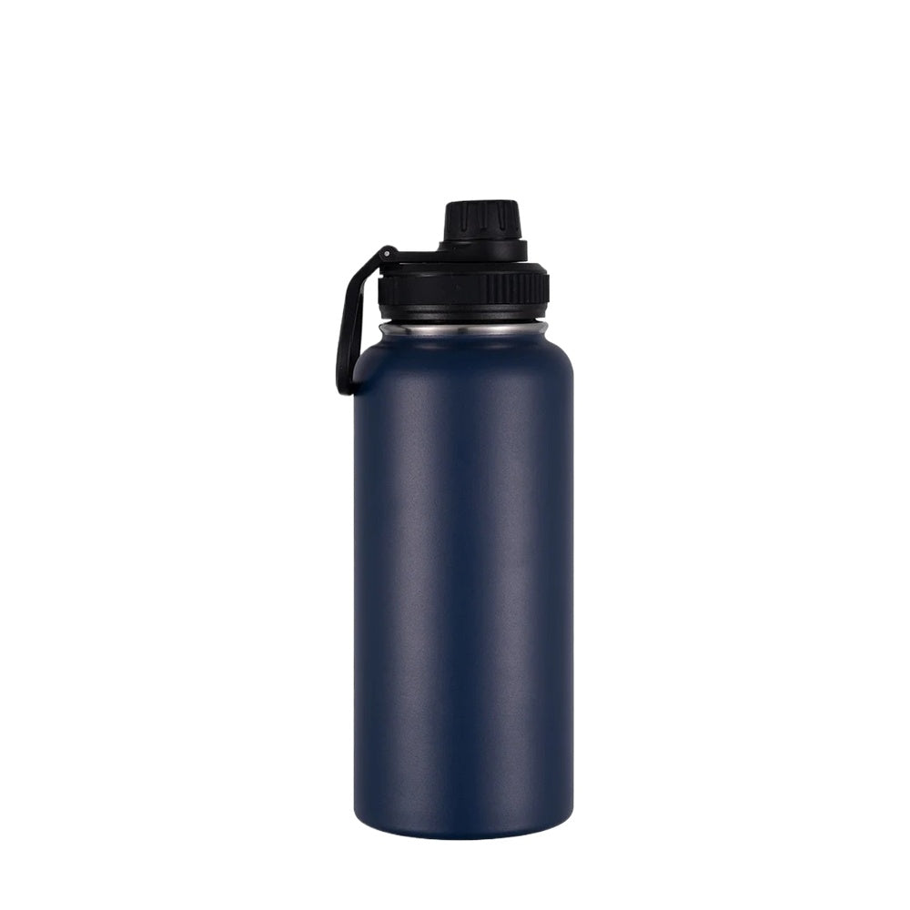 Wholesale Custom Logo 32oz Stainless Steel Sports Bottle - navy blue