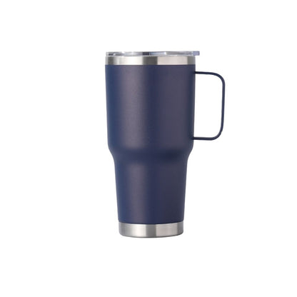Wholesale Custom Logo 30oz Handle Insulated Travel Mug - navy blue