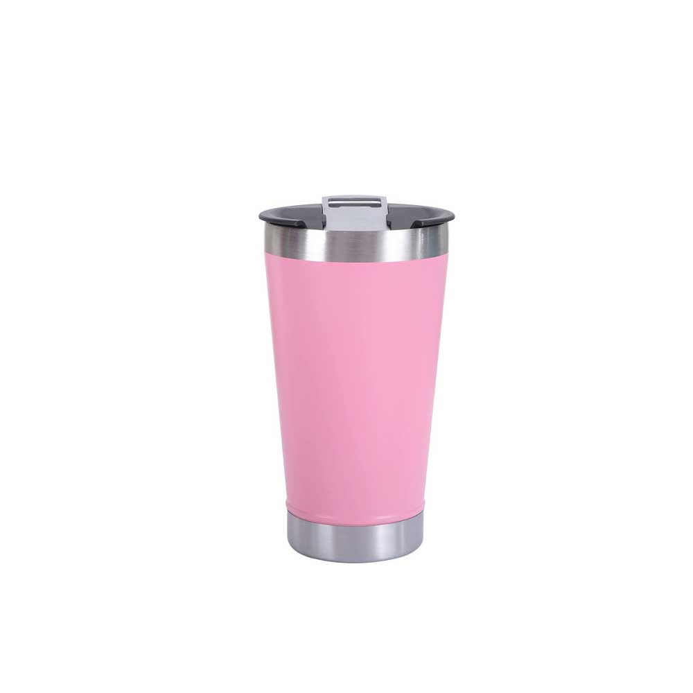 Wholesale Custom Logo 16oz Beer Tumbler with Removable Opener - pink
