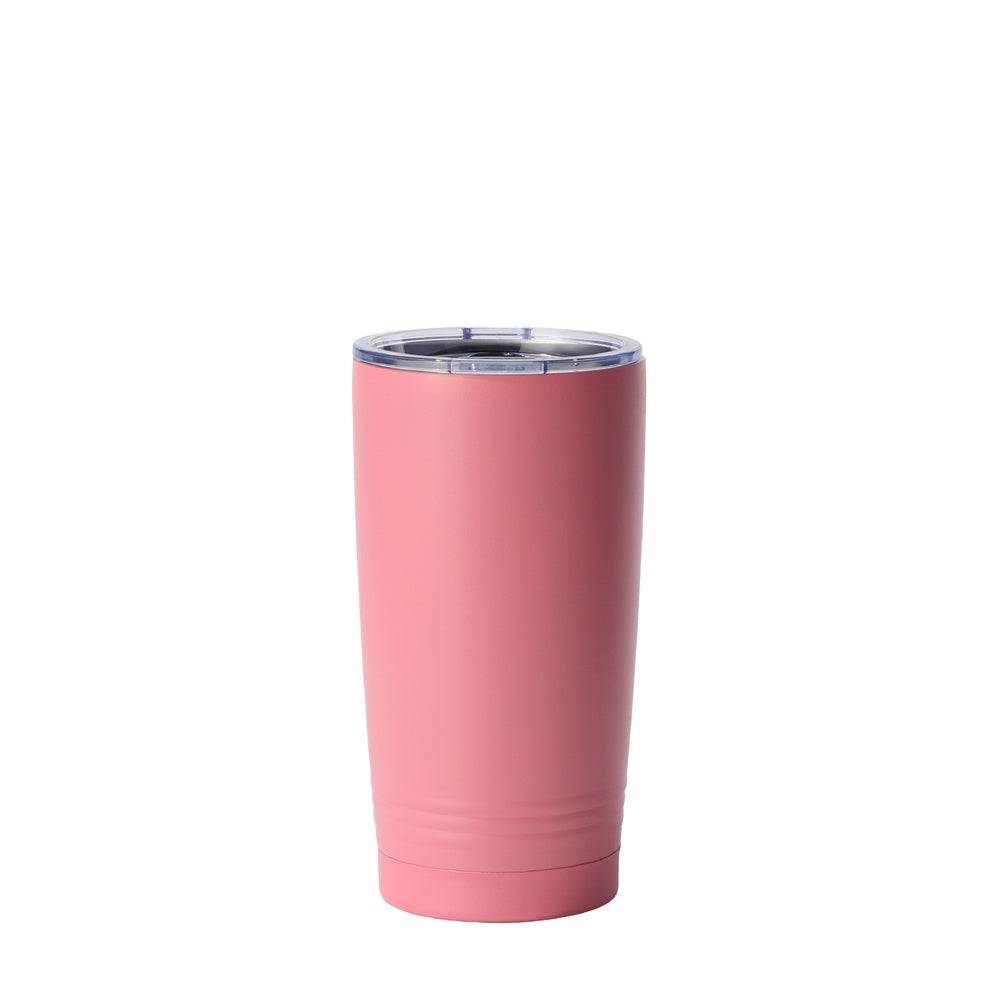 Wholesale Custom Logo 20oz Ribbed Base Stainless Steel Tumbler - pink