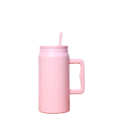Wholesale Custom Logo 50oz Tumbler with Handle and Straw - pink