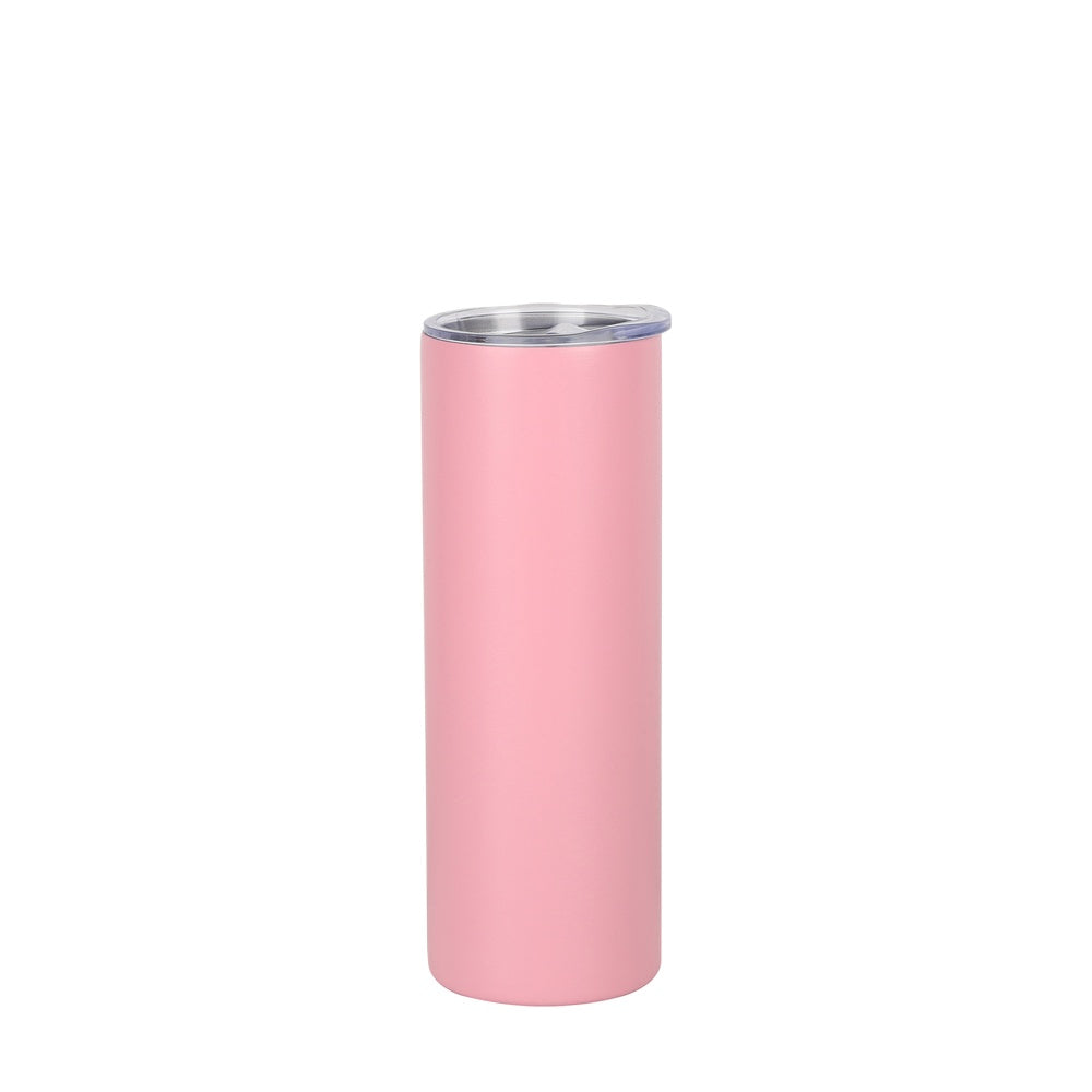Wholesale Custom Logo 20oz Slim Stainless Steel Tumbler - pink