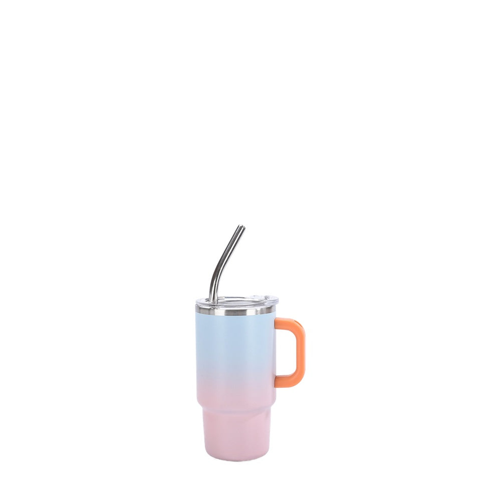 Wholesale Custom Logo 4oz Gradient Mini Handle Insulated Tumbler - pink