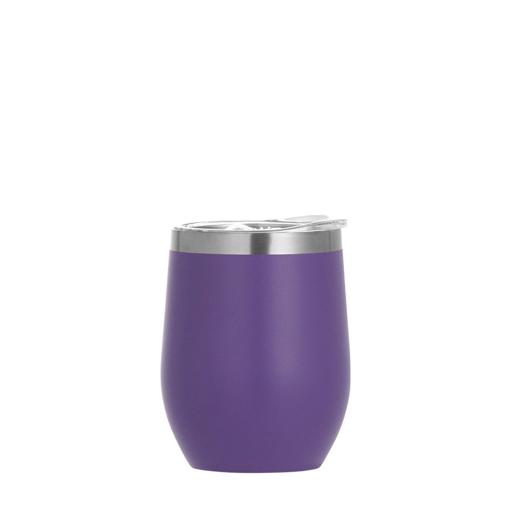 Wholesale Custom Logo 12oz Stemless Wine Tumbler - purple
