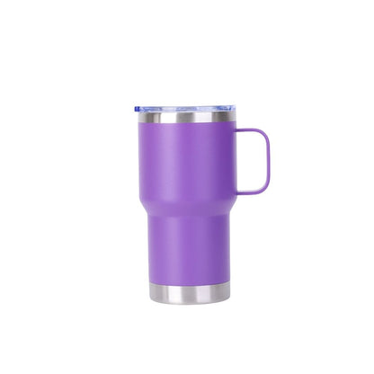 Wholesale Custom Logo 20oz Handle Insulated Travel Mug - purple