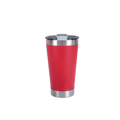 Wholesale Custom Logo 16oz Beer Tumbler with Removable Opener - red
