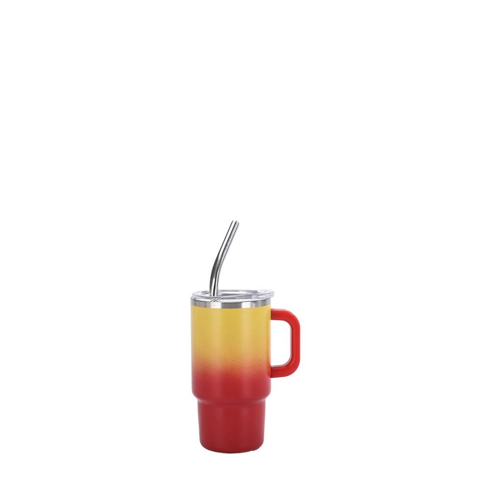 Wholesale Custom Logo 4oz Gradient Mini Handle Insulated Tumbler - red