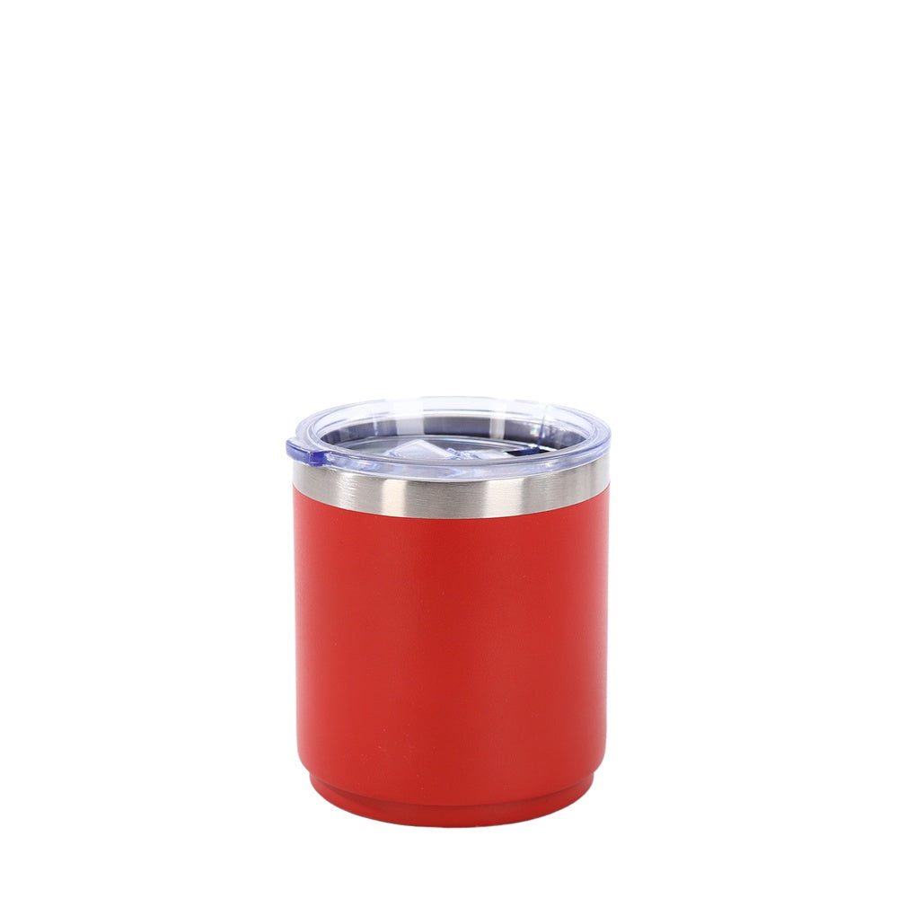 Wholesale Custom Logo 10oz Stainless Steel Lowball Tumbler - red