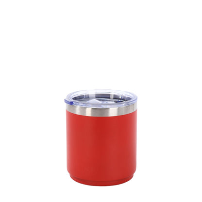 Wholesale Custom Logo 10oz Stainless Steel Lowball Tumbler - red