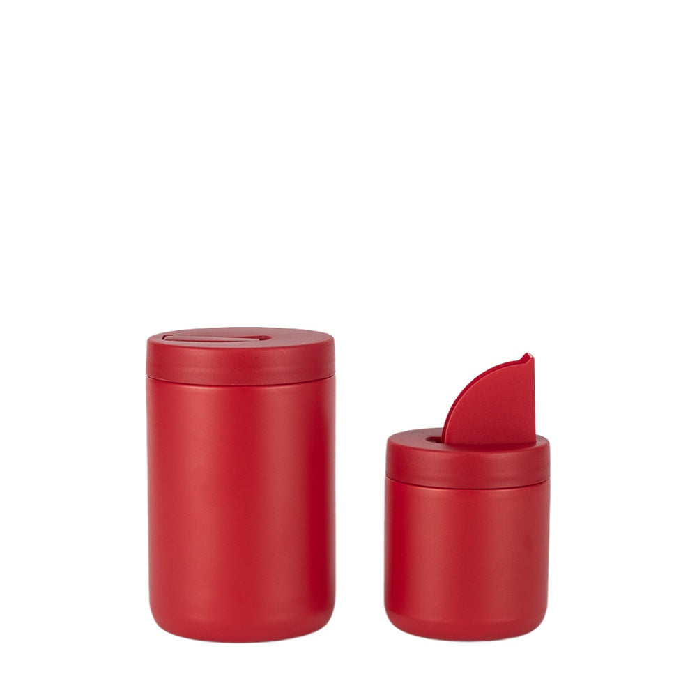 Wholesale Custom Logo 15oz 29oz Coffee Tea Canister Set - red