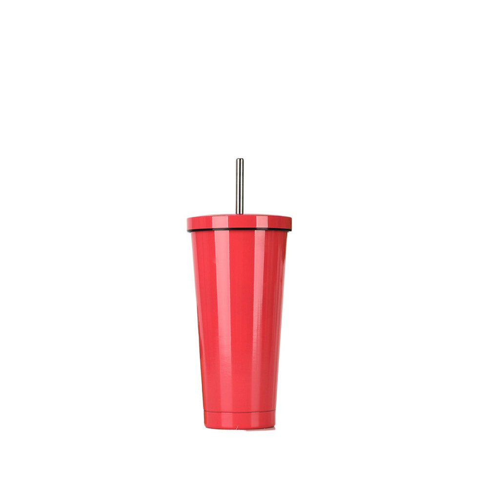 Wholesale Custom Logo 17oz Stainless Steel Straw Tumbler - red