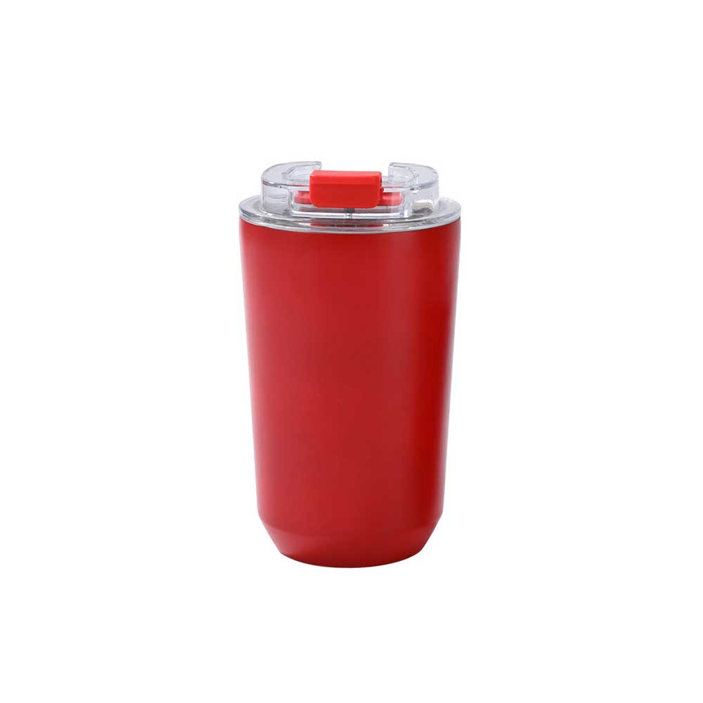 Wholesale Custom Logo 12oz Insulated Travel Tumbler Flip-Top Lid - red